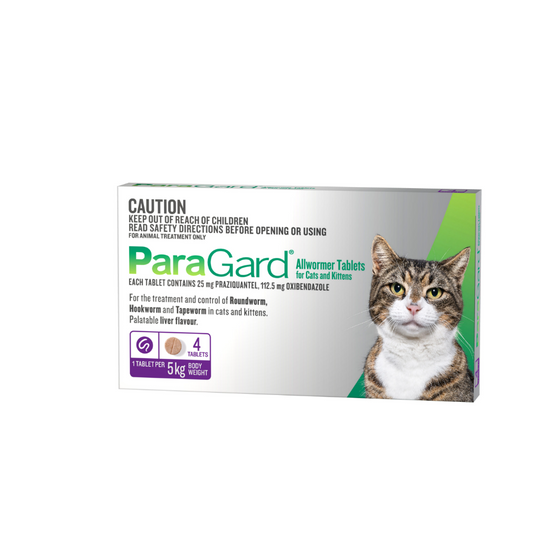 Paragard Allwormer Cats upto 11lbs Purple