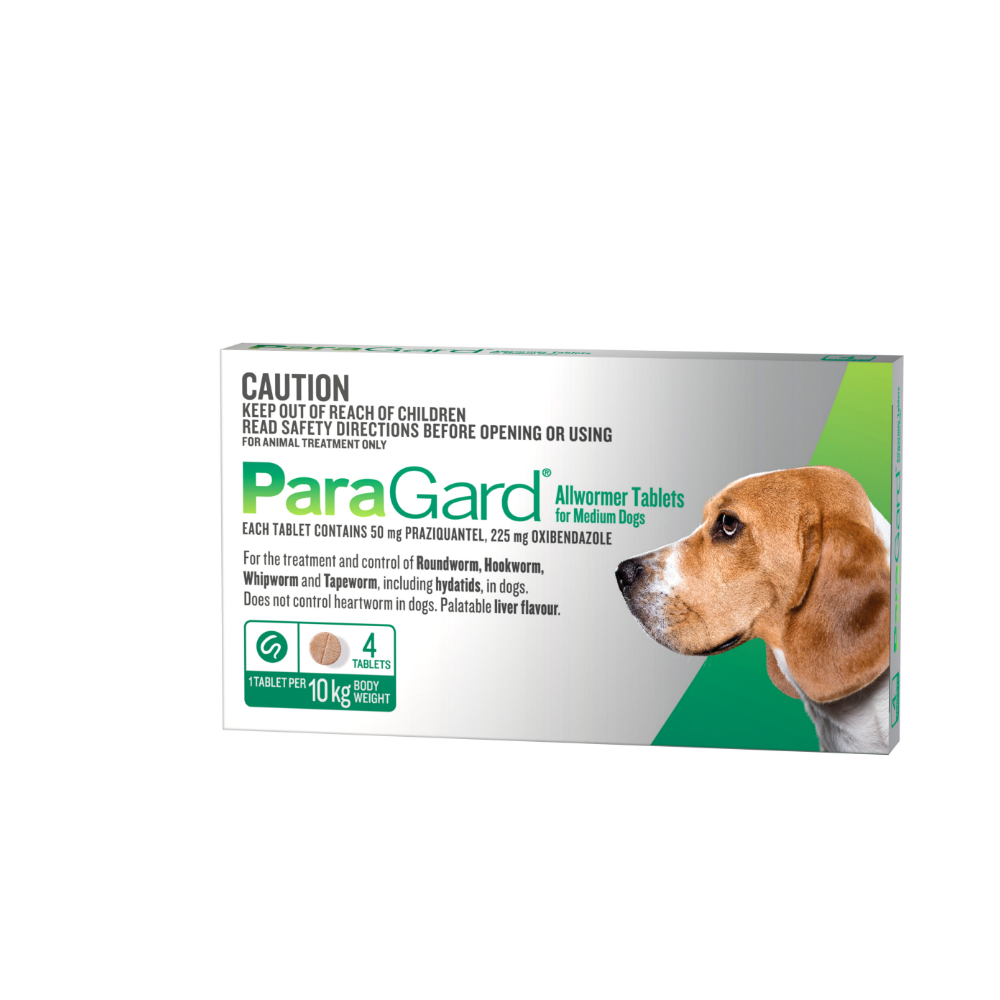 ParaGard Allwormer Dog Medium Up to 22lbs Green