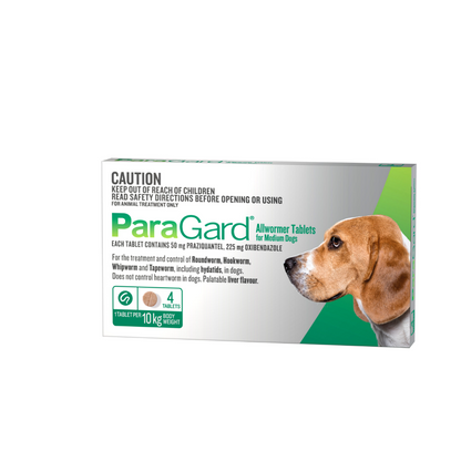 ParaGard Allwormer Dog Medium Up to 22lbs Green